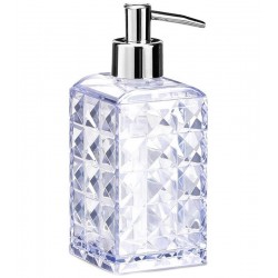 Porta Sabonete Liquido Diamante Ps Cristal em Acrílico